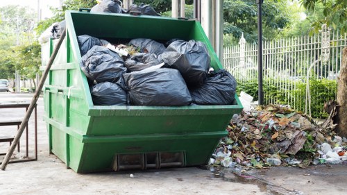 Tools used for garden clearing in Wimbledon