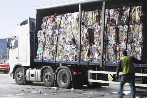 Professional waste management team handling business waste in Wimbledon